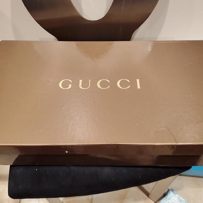 Gucci Black Kid Scamosciato Boots Booties Narrow 