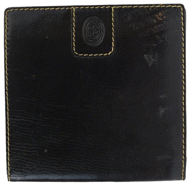 Gucci Black Logo Bifold Purse Leather Wallet