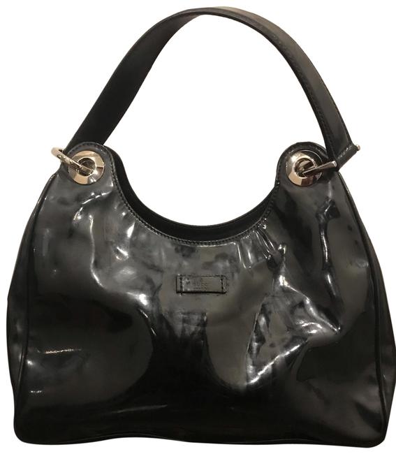 Gucci Black Patent Leather Hobo Bag