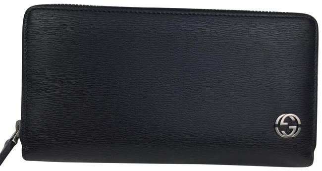 Gucci Black Shanhai Leather with Zip Wallet