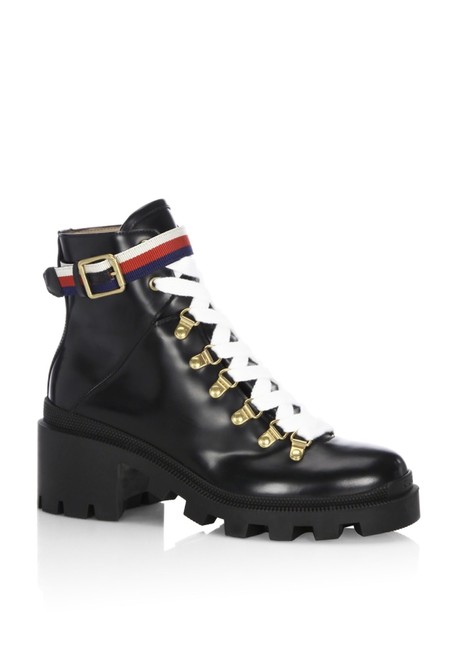 Gucci Black Sk Magnum Leather Boots Booties 
