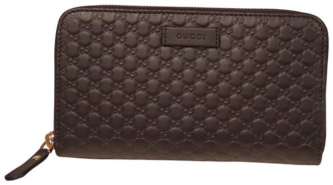 Gucci Black Zippy Guccissima New Wallet