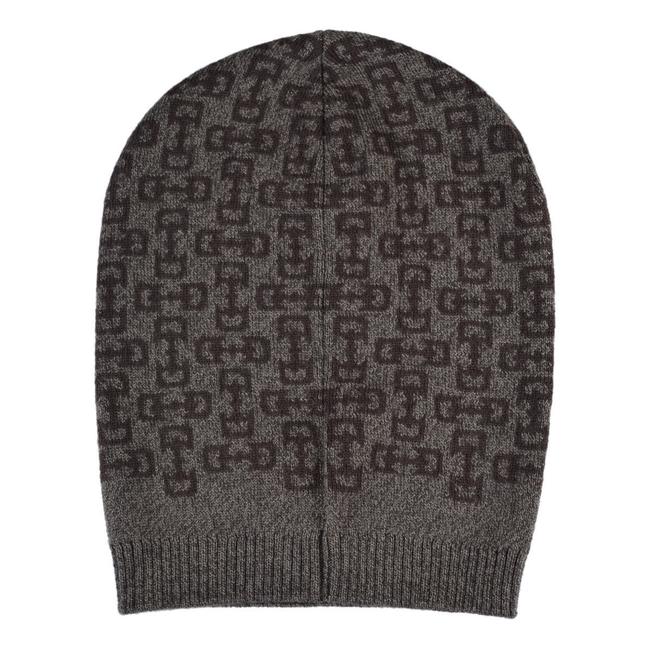 Gucci Black Brown Unisex Multi color Wool Beanie One Hat
