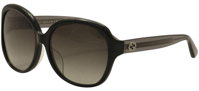 Gucci Black Grey Womens Gg0080sk Gg 0080 Sk 002 Black Grey 61mm Sunglasses