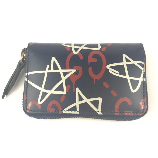 Gucci Blue #448465 Ghost Card Case Wallet