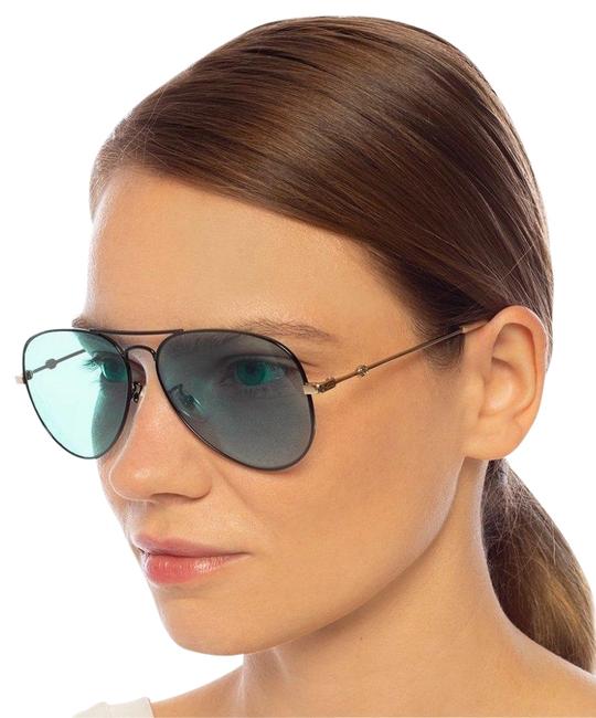 Gucci Blue Gg0515s 006 Aviator Sunglasses