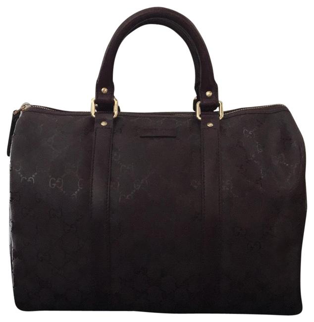 Gucci Boston Burgundy Imprimee Satchel