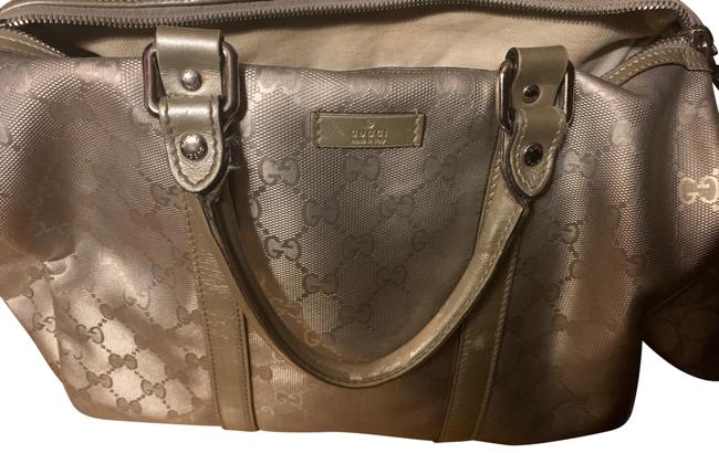 Gucci GG Marmont Top Handle Bag Boston Platinum Sliver Satchel