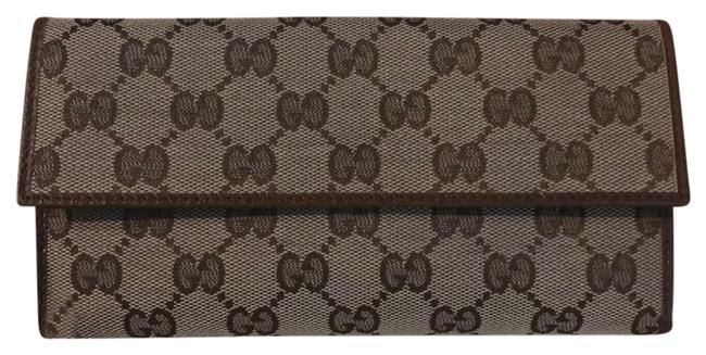 Gucci Brown Canvas Wallet
