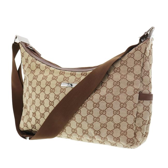 Gucci Brown Gg Supreme Canvas Cross Body Bag