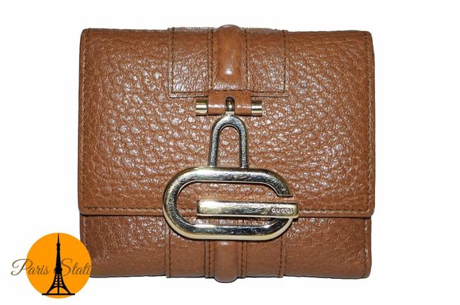 Gucci Brown Leather Compact Wallet