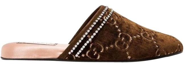 Gucci Brown Rogue FlatsUS 10