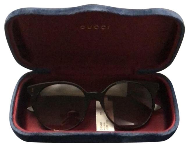 Gucci Brown Round Acetate Sunglasses