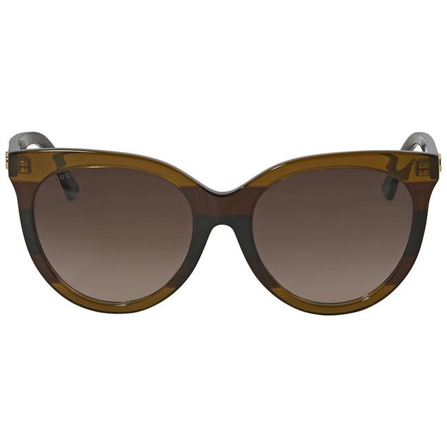 Gucci Brown Black Gg0179sa 003 Cat Eye New Sunglasses