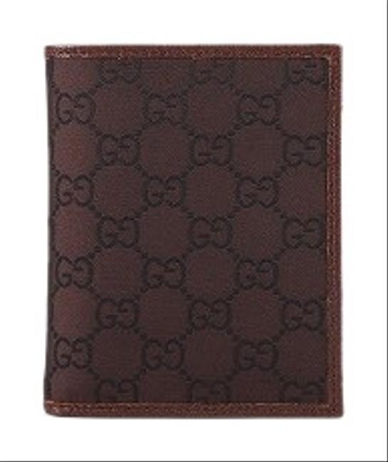 Gucci Chocolate Gg Canvas Small Tusk Wallet