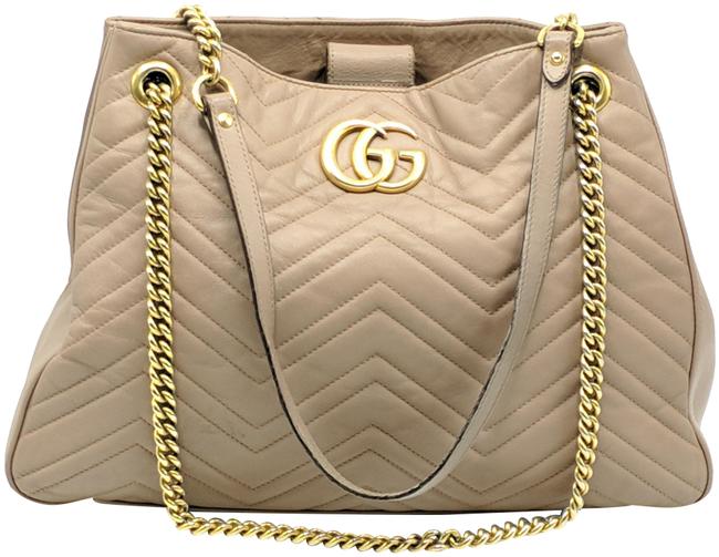 Gucci Crossbody Marmont Chain Matelasse Leather Tote