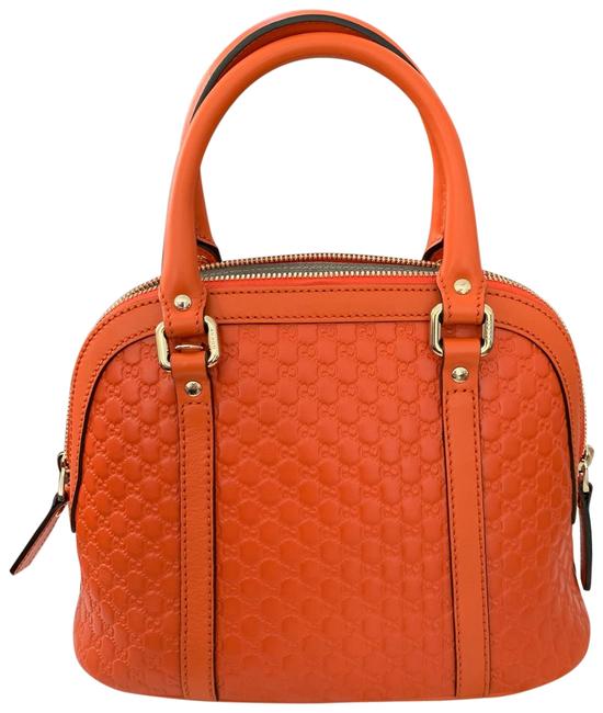 Gucci Crossbody Orange Leather Satchel