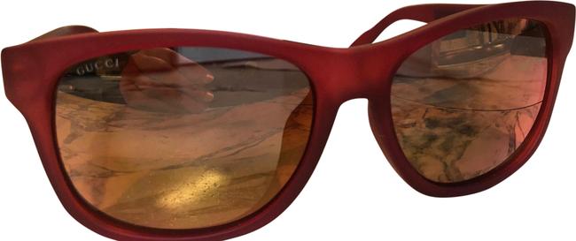 Gucci Deep Red Maroon Unisex Aviators Sunglasses