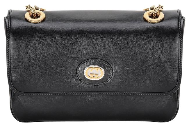 Gucci Df Small Black Leather Shoulder Bag