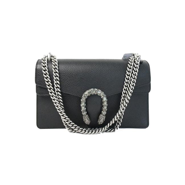 Gucci Dionysus Small Black Leather Shoulder Bag