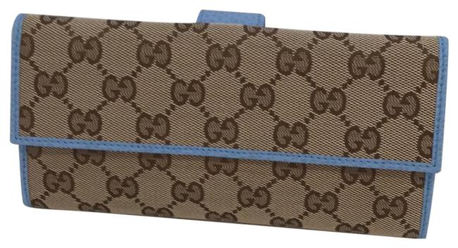 Gucci Gg Fabric Leather Wallet