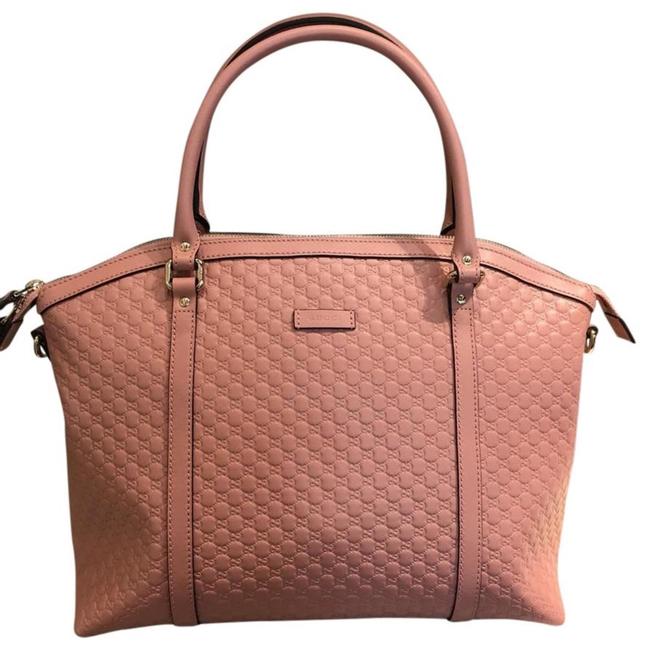 Gucci Gg Leather Pink Satchel