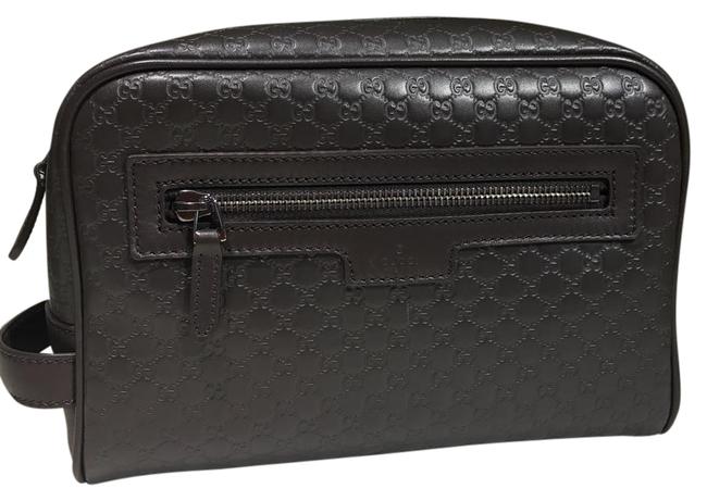 Gucci Gg Mens Brown Leather Clutch