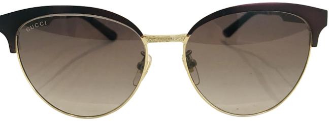 Gucci Gold Gg0074s Cat Eye Sunglasses