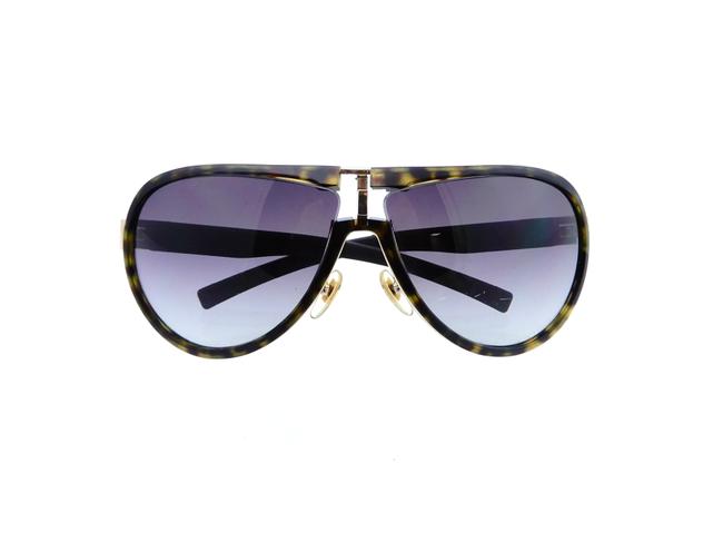 Gucci Gold Gg1566s Rehmh 66mm Oversized Aviator Sunglasses