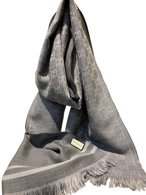 Gucci Gray Arlisse 33 180 Scarf Wrap