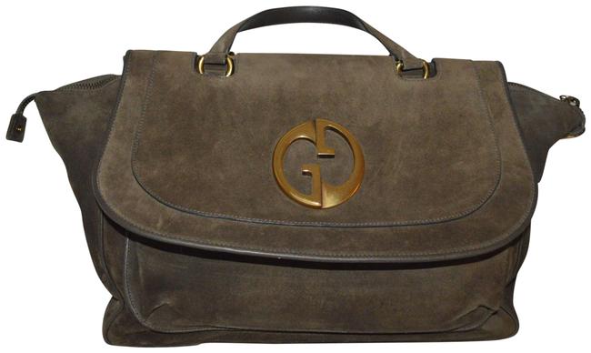 Gucci Green Suede Leather Shoulder Bag