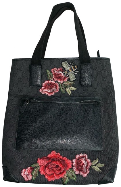 Gucci Guccissimo Canvas   Leather Tote