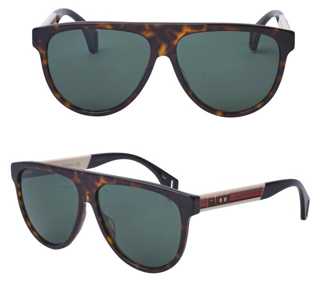 Gucci Havana Gg0462 003 Flat Top Sunglasses
