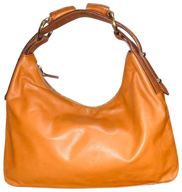 Gucci Horsebit Tan Leather Hobo Bag