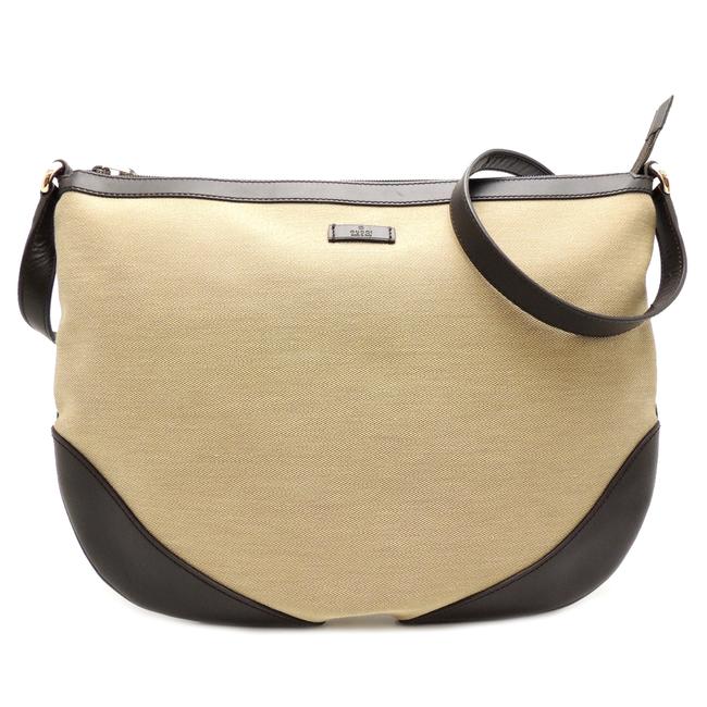 Gucci Ladies 272380 Outlet Dh52000 Beige   Brown Leather Shoulder Bag
