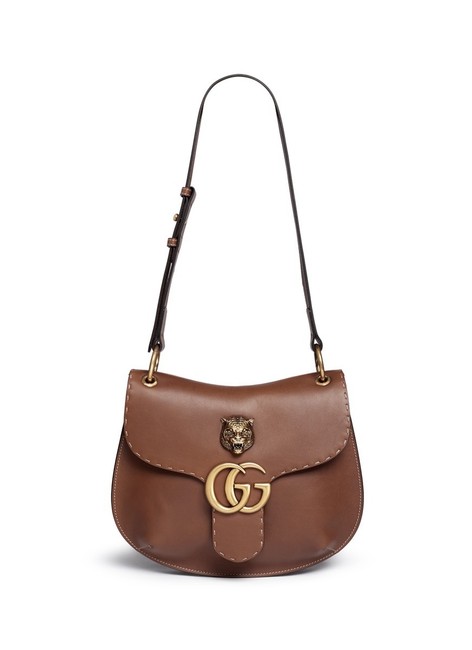 Gucci Marmont Tan Tiger Cross Body Bag