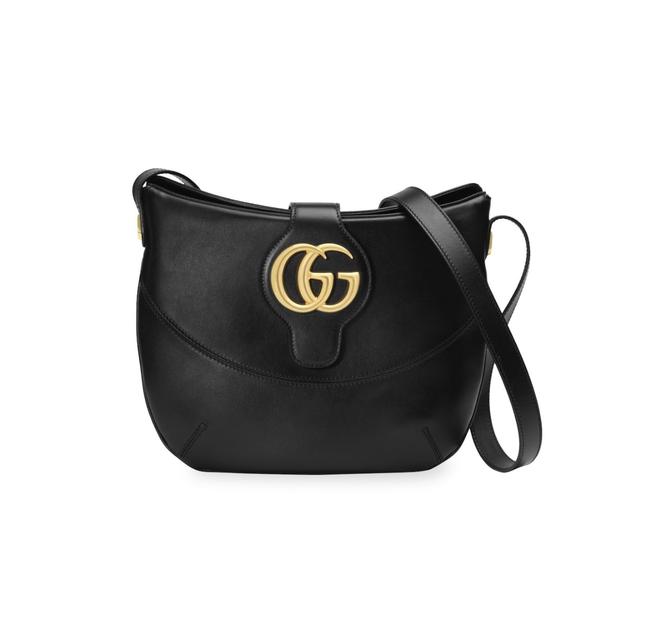 Gucci Medium Arli Black Leather Shoulder Bag