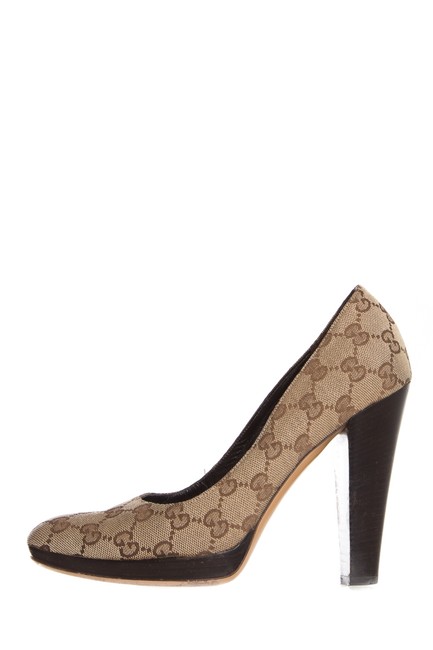 Gucci Monogram Canvas Pumps Boots Booties 