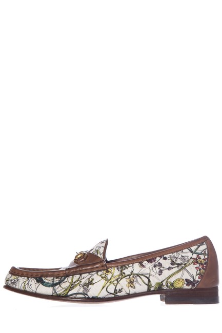 Gucci Multicolor Canvas Loafers Flats