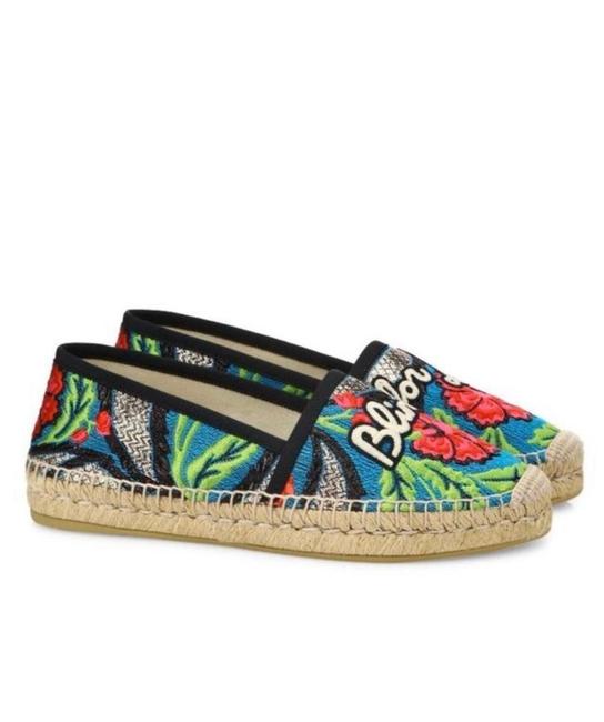 Gucci Multicolor Love Espadrille Flats