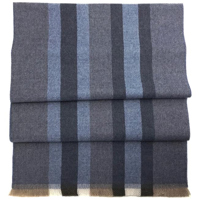 Gucci Multicolor New 387574 Web Stripe Wool Scarf Wrap