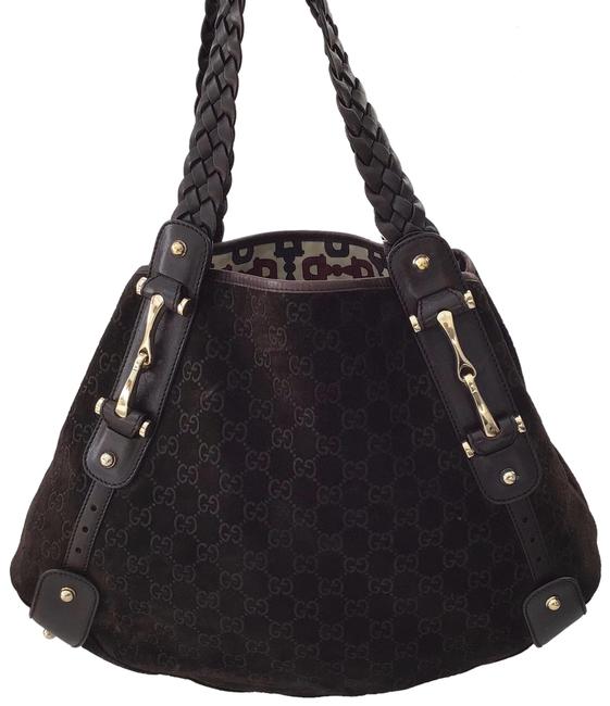 Gucci Pelham Suede Leather Hobo Bag