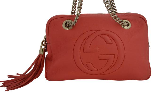 Gucci Pink Leather Shoulder Bag