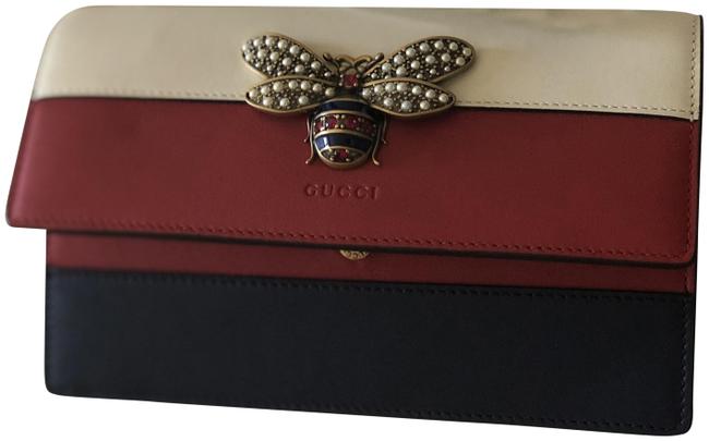 Gucci Queen Shoulder New Margaret Multicolor Kidskin Leather Cross Body Bag