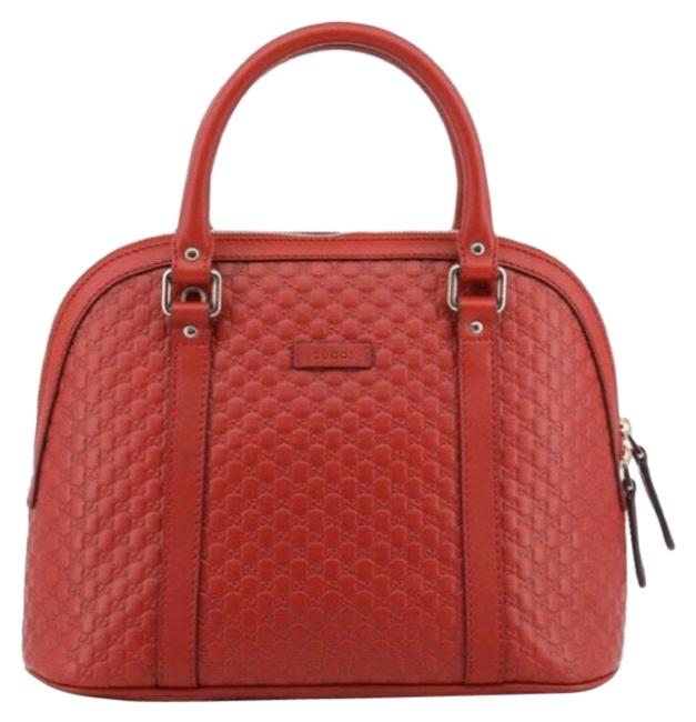 Gucci Red Leather Satchel