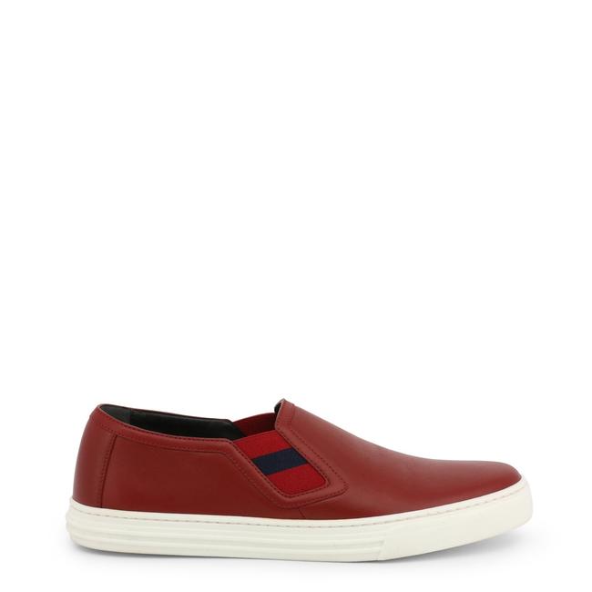 Gucci Red New Leather Sneakers Flats