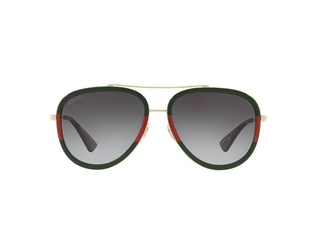 Gucci Red Green New Gg0062s Aviator Sunglasses