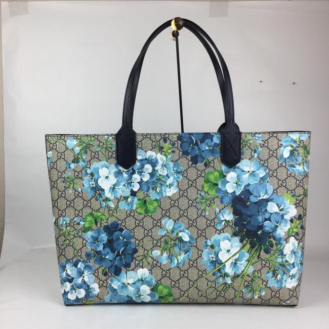 Gucci Reversible Blooms Blue Tote