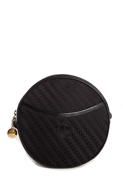 Gucci Round Canvas Black Shoulder Bag