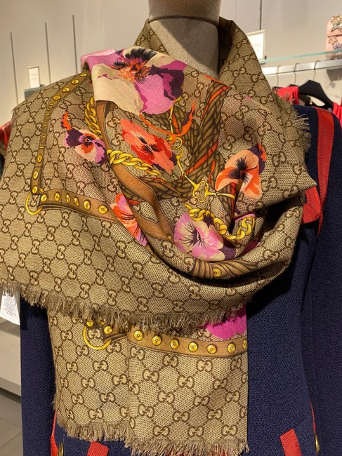 Gucci Shawl Big Panshine 140 140cm Scarf Wrap